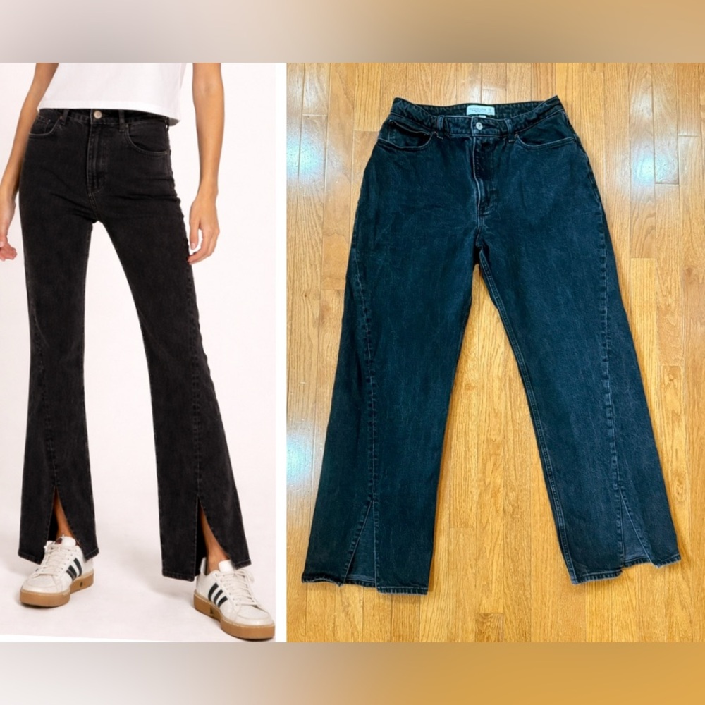 Abercrombie & Fitch Women’s 31 12R Curve Love 90s Relaxed Jeans High Rise Split
